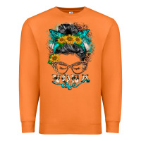 Carrot nona life messy bun Premium Sweatshirt - BarkalooDesign