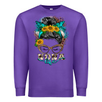 Purple nona life messy bun Premium Sweatshirt - BarkalooDesign