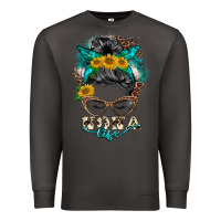 Smoke nona life messy bun Premium Sweatshirt - BarkalooDesign