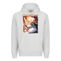 Dove Grey Clash of the Titans (Transparent) Premium Hoodie - ArtMosaic