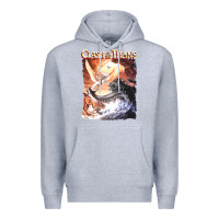 Heather Grey Clash of the Titans (Transparent) Premium Hoodie - ArtMosaic