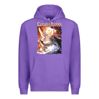 Purple Clash of the Titans (Transparent) Premium Hoodie - ArtMosaic