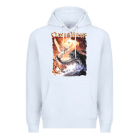 White Clash of the Titans (Transparent) Premium Hoodie - ArtMosaic