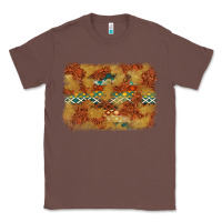 Chestnut Aztec Background Pattern Western Classic Tee - texasbilliewilder