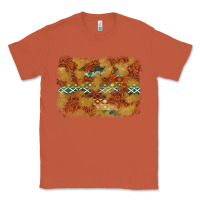 Copper Aztec Background Pattern Western Classic Tee - texasbilliewilder