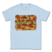 Dusty Blue Aztec Background Pattern Western Classic Tee - texasbilliewilder