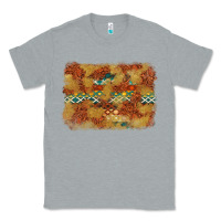 Heather Grey Aztec Background Pattern Western Classic Tee - texasbilliewilder