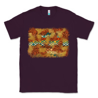 Plum Aztec Background Pattern Western Classic Tee - texasbilliewilder