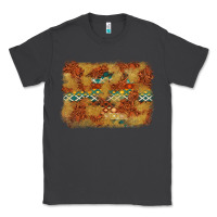 Smoke Aztec Background Pattern Western Classic Tee - texasbilliewilder