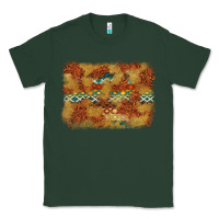 Sports Green Aztec Background Pattern Western Classic Tee - texasbilliewilder