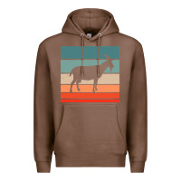 Chestnut goat goats retro style vintage 140 goat lover Premium Hoodie - ArtMosaic