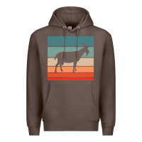 Coffee goat goats retro style vintage 140 goat lover Premium Hoodie - ArtMosaic