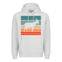 Dove Grey goat goats retro style vintage 140 goat lover Premium Hoodie - ArtMosaic