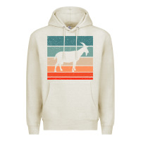 Oatmeal Heather goat goats retro style vintage 140 goat lover Premium Hoodie - ArtMosaic