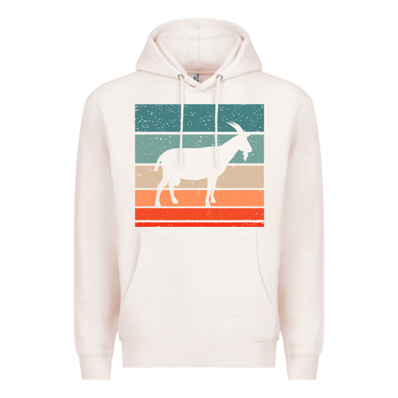 Goat Goats Retro Style Vintage 140 Goat Lover Premium Hoodie by ArtMosaic | Teevron