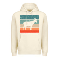 Sandshell goat goats retro style vintage 140 goat lover Premium Hoodie - ArtMosaic