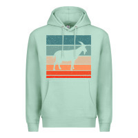 Seafoam goat goats retro style vintage 140 goat lover Premium Hoodie - ArtMosaic
