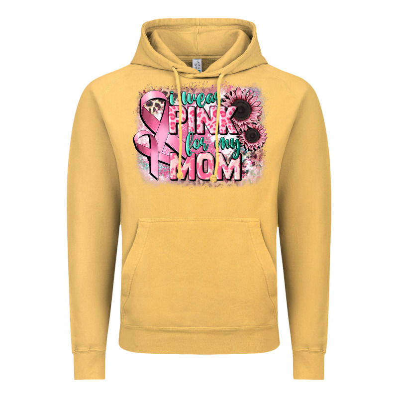 I Wear Pink For My Mom Vintage Hoodie by CowGirlArtShop | Teevron