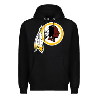 Black the indian red skins clasic Premium Hoodie - ArtMosaic