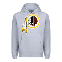 Heather Grey the indian red skins clasic Premium Hoodie - ArtMosaic