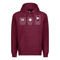 Burgundy save manual pedal diagram stick shift car lover t shirt Premium Hoodie - ArtMosaic