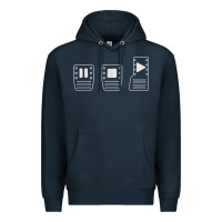Navy save manual pedal diagram stick shift car lover t shirt Premium Hoodie - ArtMosaic