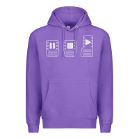 Purple save manual pedal diagram stick shift car lover t shirt Premium Hoodie - ArtMosaic