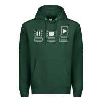 Sports Green save manual pedal diagram stick shift car lover t shirt Premium Hoodie - ArtMosaic