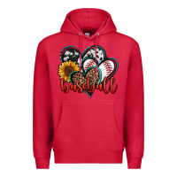 Cardinal baseball hearts Premium Hoodie - Jasminsmagicworld