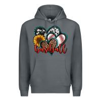 Rock baseball hearts Premium Hoodie - Jasminsmagicworld