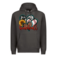 Smoke baseball hearts Premium Hoodie - Jasminsmagicworld