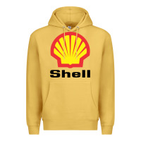 Antique Gold Copy of shell gasoline Premium Hoodie - ArtMosaic
