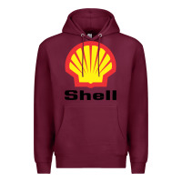 Burgundy Copy of shell gasoline Premium Hoodie - ArtMosaic