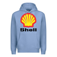 Colony Blue Copy of shell gasoline Premium Hoodie - ArtMosaic