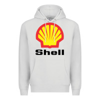 Dove Grey Copy of shell gasoline Premium Hoodie - ArtMosaic