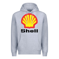 Heather Grey Copy of shell gasoline Premium Hoodie - ArtMosaic