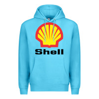 Ocean Blue Copy of shell gasoline Premium Hoodie - ArtMosaic