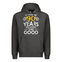 Charcoal Heather 90th Birthday Gift Took Me 90 Years 90 Year Old Premium Hoodie - trangStudio