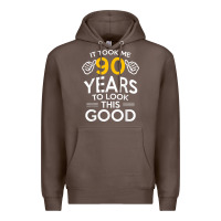 Coffee 90th Birthday Gift Took Me 90 Years 90 Year Old Premium Hoodie - trangStudio