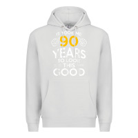 Dove Grey 90th Birthday Gift Took Me 90 Years 90 Year Old Premium Hoodie - trangStudio