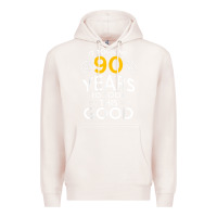 Pale Pink 90th Birthday Gift Took Me 90 Years 90 Year Old Premium Hoodie - trangStudio