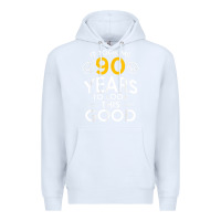 White 90th Birthday Gift Took Me 90 Years 90 Year Old Premium Hoodie - trangStudio