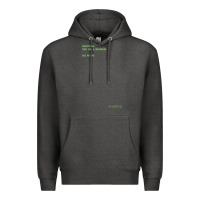 Charcoal Heather The Matrix Everything Has A Beginning Green Font Premium Hoodie - ArtMosaic