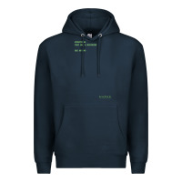 Navy The Matrix Everything Has A Beginning Green Font Premium Hoodie - ArtMosaic
