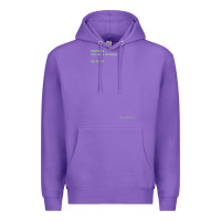Purple The Matrix Everything Has A Beginning Green Font Premium Hoodie - ArtMosaic