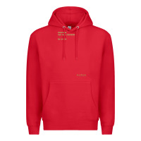 Red The Matrix Everything Has A Beginning Green Font Premium Hoodie - ArtMosaic