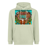 Matcha wild one longhorn gemstones cactus and sunflowers Heavyweight Hoodie - Artiststas