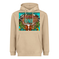 Mushroom wild one longhorn gemstones cactus and sunflowers Heavyweight Hoodie - Artiststas