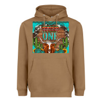 Toasted Coconut wild one longhorn gemstones cactus and sunflowers Heavyweight Hoodie - Artiststas
