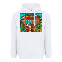 White wild one longhorn gemstones cactus and sunflowers Heavyweight Hoodie - Artiststas